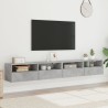 Meubles TV muraux 2pcs gris béton 100x30x30cm bois d'ingénierie 623009623009