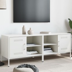 Meubles TV 2 pcs blanc 68x39x50,5 cm acier 623011623011