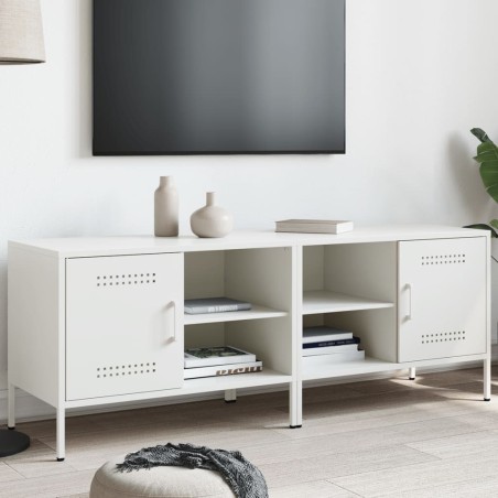 Meubles TV 2 pcs blanc 68x39x50,5 cm acier 623011623011