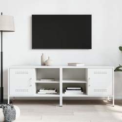 Meubles TV 2 pcs blanc 68x39x50,5 cm acier 623011623011