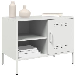 Meubles TV 2 pcs blanc 68x39x50,5 cm acier 623011623011