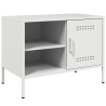 Meubles TV 2 pcs blanc 68x39x50,5 cm acier 623011623011