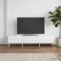 Meuble TV Blanc 147 x 34,5 x 30 cm Bois d'ingénierie 623013623013