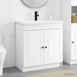Ensemble de mobilier de salle de bain Blanc 56 x 37,5 x 81 cm 623016623016