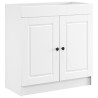 Ensemble de mobilier de salle de bain Blanc 56 x 37,5 x 81 cm 623016623016