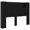 Cabinet de Tête de Lit avec LED Chêne Noir Bois d'ingénierie 623018623018
