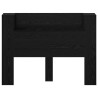 Cabinet de Tête de Lit avec LED Chêne Noir Bois d'ingénierie 623018623018