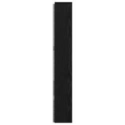 Cabinet de Tête de Lit avec LED Chêne Noir Bois d'ingénierie 623018623018