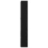 Cabinet de Tête de Lit avec LED Chêne Noir Bois d'ingénierie 623018623018