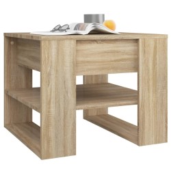 Table basse chêne sonoma 55,5x55x45 cm bois d'ingénierie 623019623019