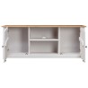 Meuble TV Blanc 120x40x50 cm Bois de pin massif Gamme Panama 623020623020