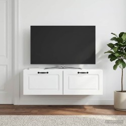 Meuble TV mural Blanc 98 x 31 x 30 cm Bois d'ingénierie 623021623021