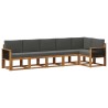 Ensemble de canapés d'extérieur 6 pcs Naturel et Anthracite 623023623023