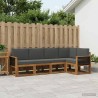 Ensemble de canapés d'extérieur 5 pcs Naturel et Anthracite 623024623024