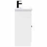 Ensemble de mobilier de salle de bain Blanc 56 x 37,5 x 81 cm 623026623026