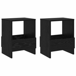 Étagère à magazines 2 pcs Chêne noir 35 x 30 x 45 cm 623028623028