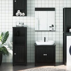 Meubles de salle de bain 3 pcs BERG noir bois de pin massif 623033623033