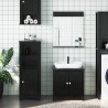 Meubles de salle de bain 3 pcs BERG noir bois de pin massif 623033623033