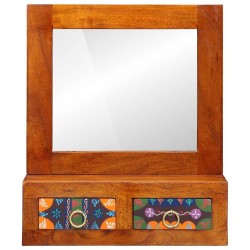 Meuble mural Marron 40 x 20 x 50 cm Bois d'Acacia Massif 623034623034