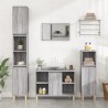 Meuble d'évier sonoma gris 80x33x60 cm bois d'ingénierie 623036623036