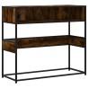 Table console chêne fumé 90x35x80 cm bois d'ingénierie 623038623038