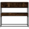 Table console chêne fumé 90x35x80 cm bois d'ingénierie 623038623038