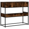 Table console chêne fumé 90x35x80 cm bois d'ingénierie 623038623038