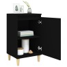 Tables de chevet 2 pcs noir 40x35x70 cm bois d'ingénierie 623040623040