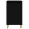Tables de chevet 2 pcs noir 40x35x70 cm bois d'ingénierie 623040623040