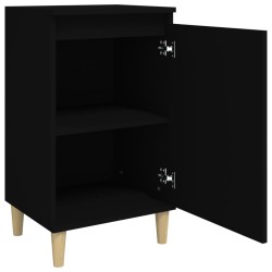 Tables de chevet 2 pcs noir 40x35x70 cm bois d'ingénierie 623040623040