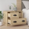 Table de chevet chêne sonoma 60x39x45 cm 623045623045