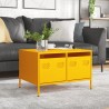 Meuble TV jaune moutarde 68x50x43,5 cm acier laminé à froid 623049623049