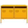 Meuble TV jaune moutarde 68x50x43,5 cm acier laminé à froid 623049623049