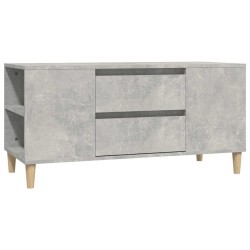Meuble TV Gris béton 102x44,5x50 cm Bois d'ingénierie 623052623052