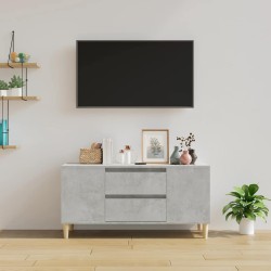 Meuble TV Gris béton 102x44,5x50 cm Bois d'ingénierie 623052623052