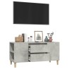 Meuble TV Gris béton 102x44,5x50 cm Bois d'ingénierie 623052623052