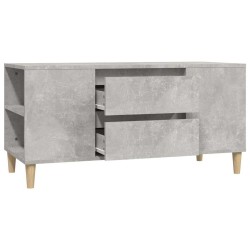 Meuble TV Gris béton 102x44,5x50 cm Bois d'ingénierie 623052623052