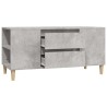 Meuble TV Gris béton 102x44,5x50 cm Bois d'ingénierie 623052623052