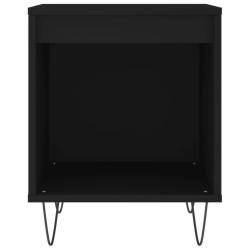 Tables de chevet 2 pcs noir 40x35x50 cm bois d’ingénierie 623054623054