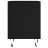 Tables de chevet 2 pcs noir 40x35x50 cm bois d’ingénierie 623054623054