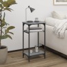 Table d'appoint Sonoma gris 40x30x75 cm Bois d'ingénierie 623057623057