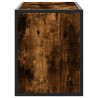 Meuble TV chêne fumé 100x31x39,5 cm bois d'ingénierie et métal 623058623058