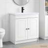 Ensemble de mobilier de salle de bain Blanc 78,5 x 37,5 x 81 cm 623060623060