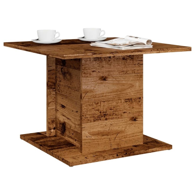 Table basse vieux bois 55,5x55,5x40 cm bois d'ingénierie 623061623061