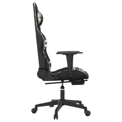 Chaise de jeu de massage repose-pied Noir&Camouflage Similicuir 623066623066