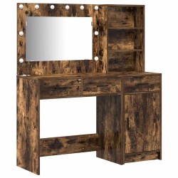 Table de Toilette avec tiroir 2 pcs Marron Bois d'ingénierie 623069623069