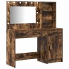 Table de Toilette avec tiroir 2 pcs Marron Bois d'ingénierie 623069623069