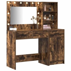 Table de Toilette avec tiroir 2 pcs Marron Bois d'ingénierie 623069623069