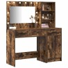 Table de Toilette avec tiroir 2 pcs Marron Bois d'ingénierie 623069623069
