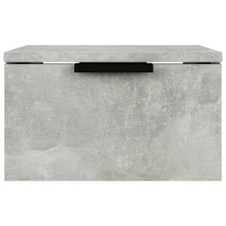 Table de chevet murale Gris béton 34x30x20 cm 623070623070
